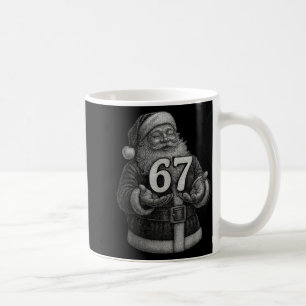 Lustiges Vintage Six Seven 6 7 Meme Santa Weihnach Kaffeetasse