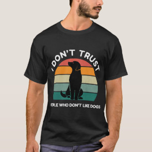 Lustiges Vintage-Sonnenuntergang-Hundebesitzer-Ges T-Shirt