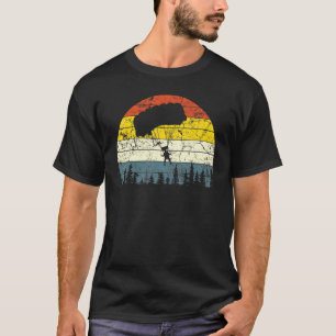 Lustiges Vintage-Sonnenuntergang Retro-Fallschirms T-Shirt