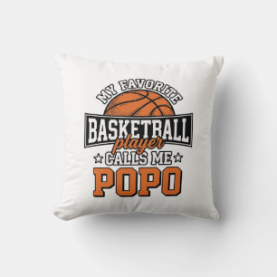 Lustiges Vintage-Sportdesign Basketball Popo_1 Kissen