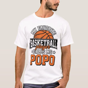 Lustiges Vintage-Sportdesign Basketball Popo_1 T-Shirt