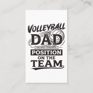 Lustiges Vintage-Team-Positions-Shirt für Volleyba Visitenkarte