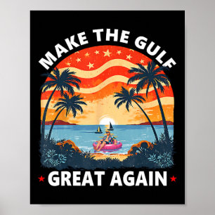 Lustiges Vintage-Trump-Shirt Mach den Golf wieder Poster