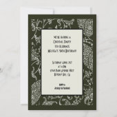 Lustiges Vintages gekommen als Sie sind Einladung (Rückseite)