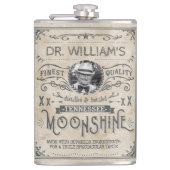 Lustiges Vintages Moonshine Flachmann (Vorderseite)