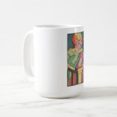 Lustiges Vintages Retro Cartoon-Comic Kaffeetasse (Vorderseite Links)