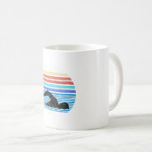 Lustiges Vintages Retro Kaffeetasse (VorderseiteRechts)