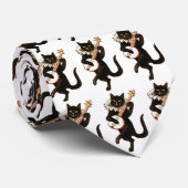 Lustiges Vintages Tanzen und Spielen der Krawatte (Gerollt)