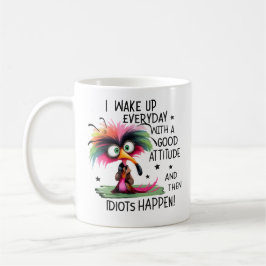 Lustiges-Vogel-Grafik-T-Shirt Kaffeetasse