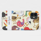 Lustiges Vogel-Illustrations-Muster Case-Mate iPhone Hülle (Rückseite (Horizontal))