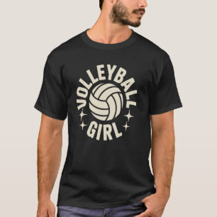 Lustiges Volleyball Mädchen Volleyballspieler T-Shirt