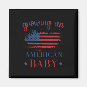 Lustiges Wachsend Ein Amerikanisches Baby Schwange Magnet