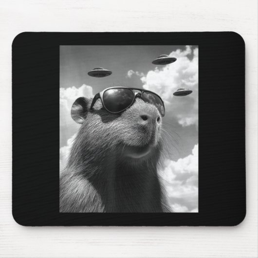 Lustiges Waldmurmeltier-Selfie mit UFO Groundhog D Mousepad (Vorne)