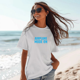 Lustiges Wander-Shirt Flugmodus an türkis T-Shirt