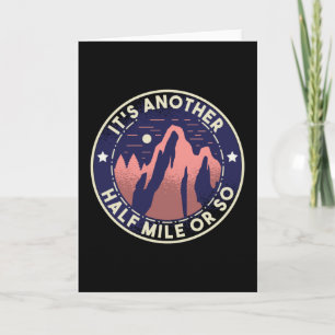 Lustiges Wandergeschenk für Bergwanderer Karte