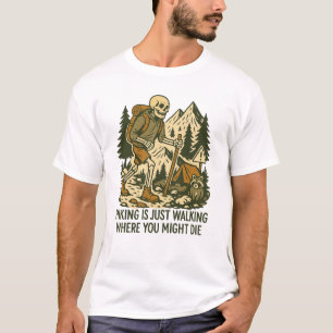 Lustiges Wandern, Geschenk für den Vater im Freien T-Shirt