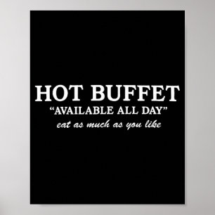 Lustiges Warmbuffet den ganzen Tag über Iss so vie Poster