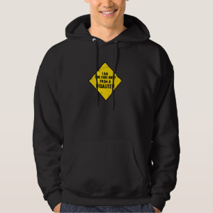 Lustiges Warnschild Eine Blähung entfernt von Kata Hoodie