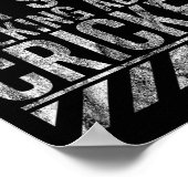 Lustiges Warnschild könnte anfangen, über Cricket Poster (Ecke)
