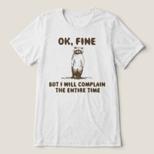 Lustiges Waschbär-Klage-Meme Tri-Blend Shirt