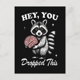 Lustiges Waschbär-T-Shirt als Geschenk für Tierlie Postkarte