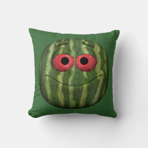 Lustiges Wassermelonen-Emoticon Kissen