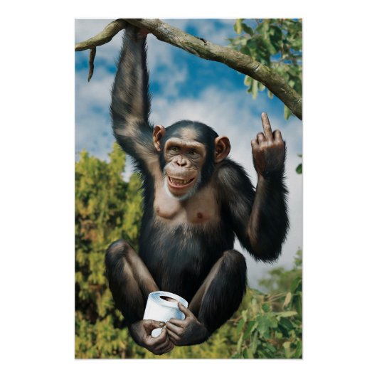 Lustiges WC Poster (Vorderseite)