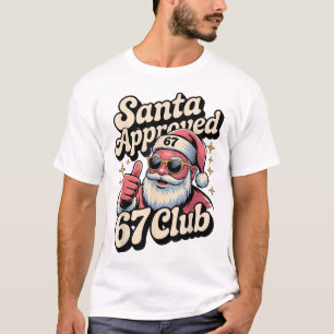 Lustiges Weihnachten 67 Meme - Retro Santa Approve T-Shirt