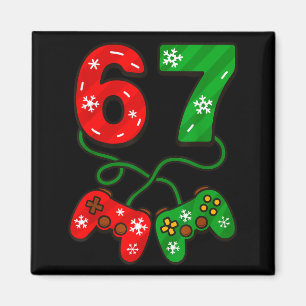 Lustiges Weihnachten 67 Meme Six Seven Videospiele Magnet