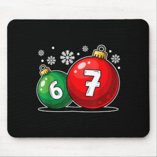 Lustiges Weihnachten 67 Six Seven Meme Gen Alpha S Mousepad