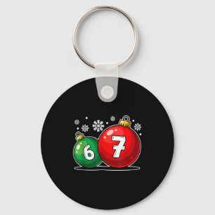 Lustiges Weihnachten 67 Six Seven Meme Gen Alpha S Schlüsselanhänger