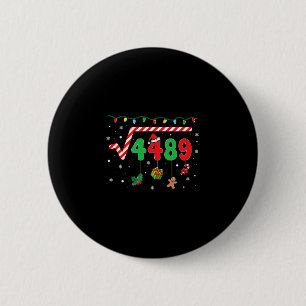 Lustiges Weihnachten 6 7 Mathelehrer 67 Meme Quadr Button