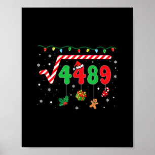 Lustiges Weihnachten 6 7 Mathelehrer 67 Meme Quadr Poster