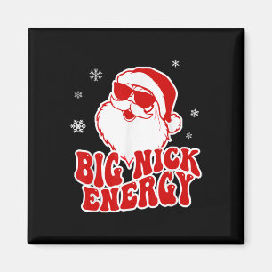 Lustiges Weihnachten Big Nick Energy Santa Unartig Magnet