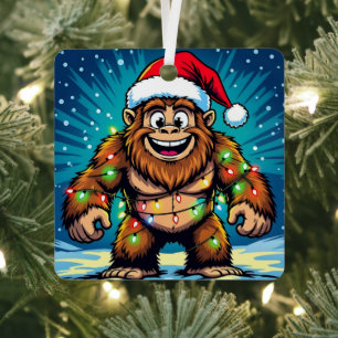 Lustiges Weihnachten Bigfoot Sasquatch Ornament Aus Metall