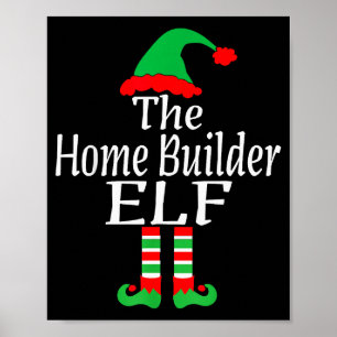 Lustiges Weihnachten Der Home Builder Elf Entwickl Poster