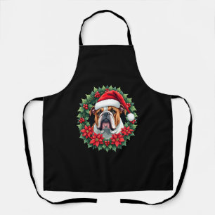 Lustiges Weihnachten English Bulldog Tank Top Schürze