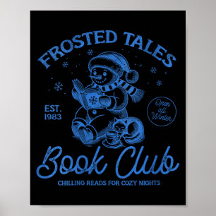 Lustiges Weihnachten für Frauen Schneemann Frosted Poster