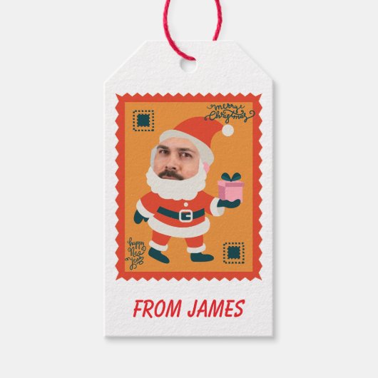 Lustiges Weihnachten Geschenkanhänger (Vorderseite)