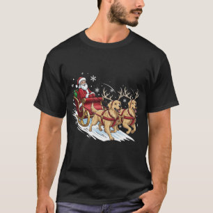 Lustiges Weihnachten Golden Retriever Hunde Liebha T-Shirt