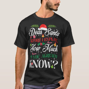 Lustiges Weihnachten Heiliger Nikolaus Wie viel we T-Shirt