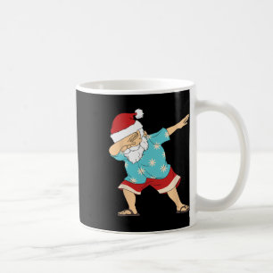 Lustiges Weihnachten im Juli Dabbing Santa Claus H Kaffeetasse