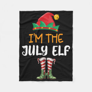 Lustiges Weihnachten im Juli, ich bin der Juli-Elf Fleecedecke