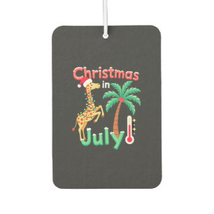 Lustiges Weihnachten im Juli-Shirt Santa Giraffe P Autolufterfrischer