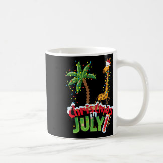 Lustiges Weihnachten im Juli-Shirt Santa Giraffe P Kaffeetasse