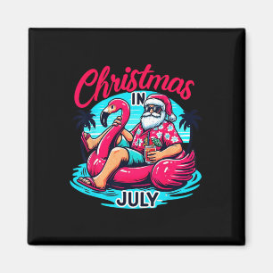 Lustiges Weihnachten im Juli-Shirt Sommerurlaub Ge Magnet