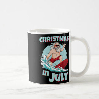 Lustiges Weihnachten im Juli Sommer Santa Surfen S Kaffeetasse