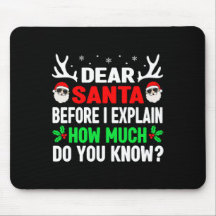 Lustiges Weihnachten Kinder Erwachsene Lieber Sant Mousepad