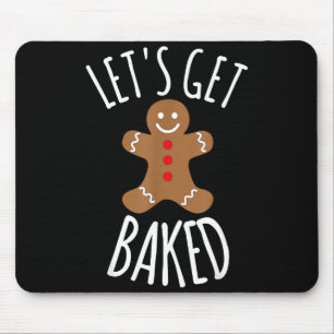 Lustiges Weihnachten Lass uns gebackene Kekse Albe Mousepad