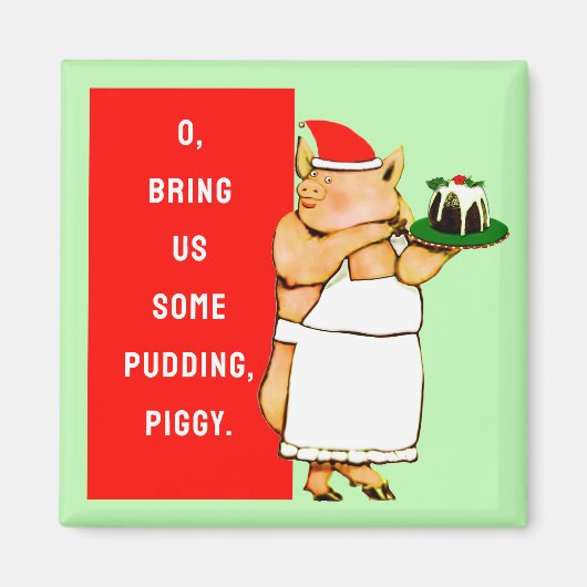 Lustiges Weihnachten Magnet (Vorne)